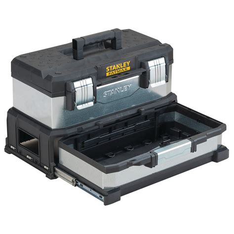 stanley fatmax metal plastic tool box 26 inches|stanley fatmax wheeled tool box.